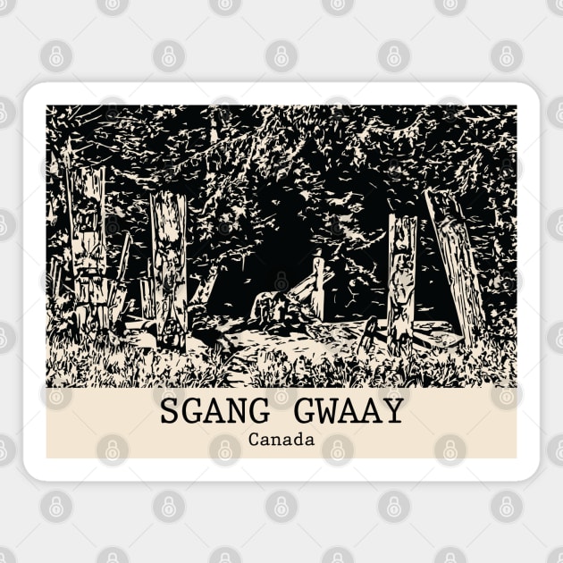 SGang Gwaay - Canada Magnet by Lakeric